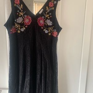 Black Lacey floral summer dress by xhilaration